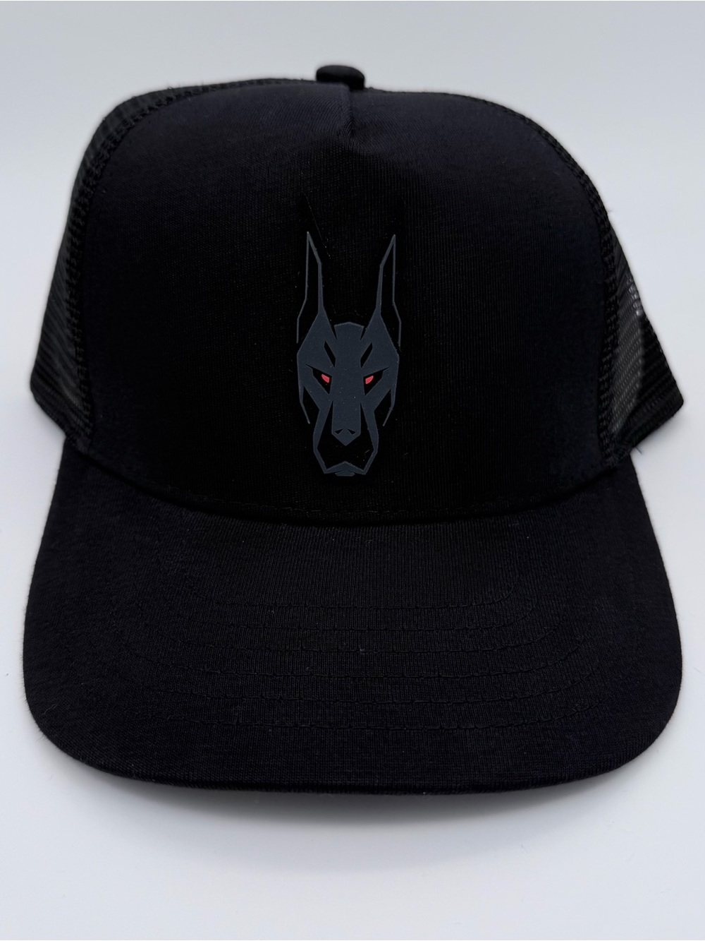 Nordica Dobermann Black Trucker Hat Snapback Ski Racing Cap NWOT